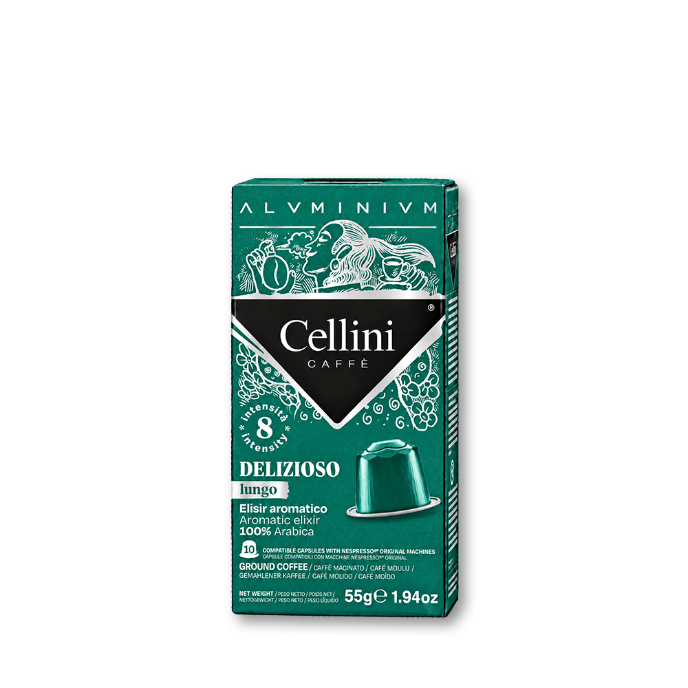 Cellini - Capsule compatibili Nespresso - caffÃ¨ Delizioso Lungo -CLALNCFDEL100
