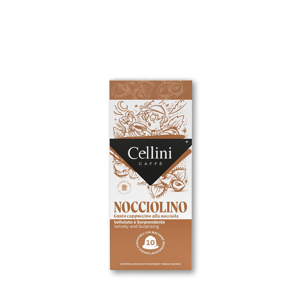 Cellini - Capsule compatibili Nespresso - Nocciolino - CLNSLNCL100