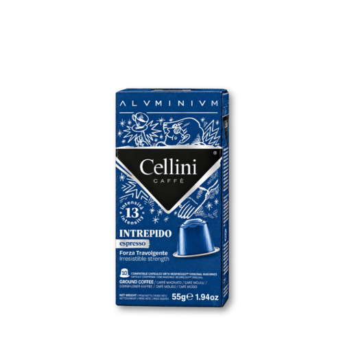 Cellini - Capsule compatibili Nespresso - caffè Intrepido -CLALNCFTRE100