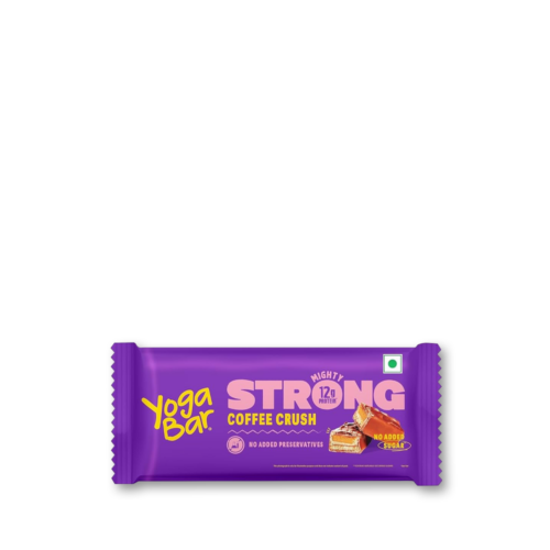 YB010: Enrobed Bar - 12G Protein - Mighty Strong Coffee Peanut Butter Bar 50g
